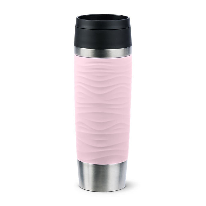 EAN 4009049545127 - EMSA Travel Mug Waves Grande 500 ml Rosa, Acero inoxidable imagen 1