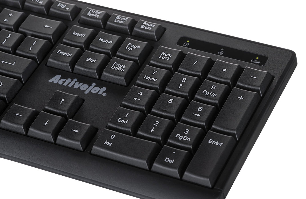 EAN 5901443120100 - Activejet K-3803SW teclado Universal RF inalámbrico QWERTY Internacional de EE.UU. Negro imagen 4