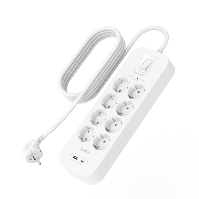 EAN 0745883886654 - Belkin SRB003vf2M-V2 Blanco 8 salidas AC 2 m imagen 3