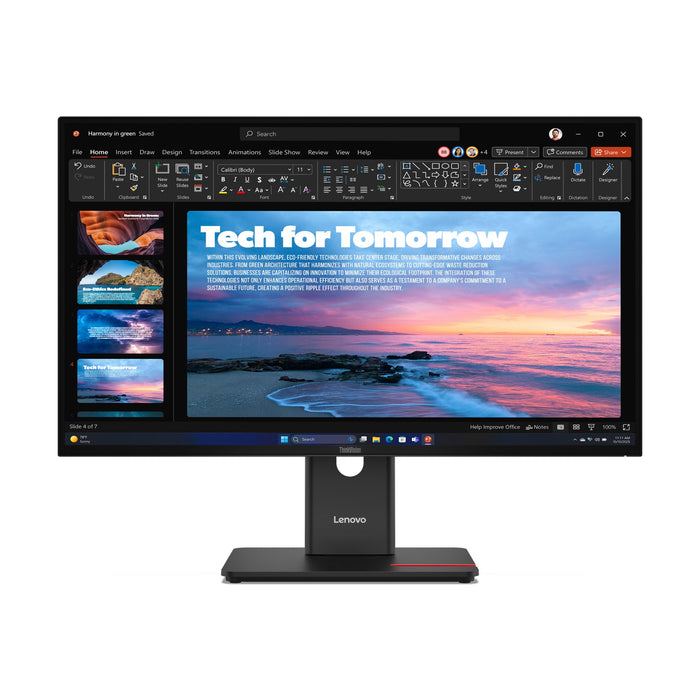 EAN 0198156756008 - Lenovo ThinkVision T27QD-40 LED display 68,6 cm (27") 2560 x 1440 Pixeles Wide Quad HD Negro imagen 1