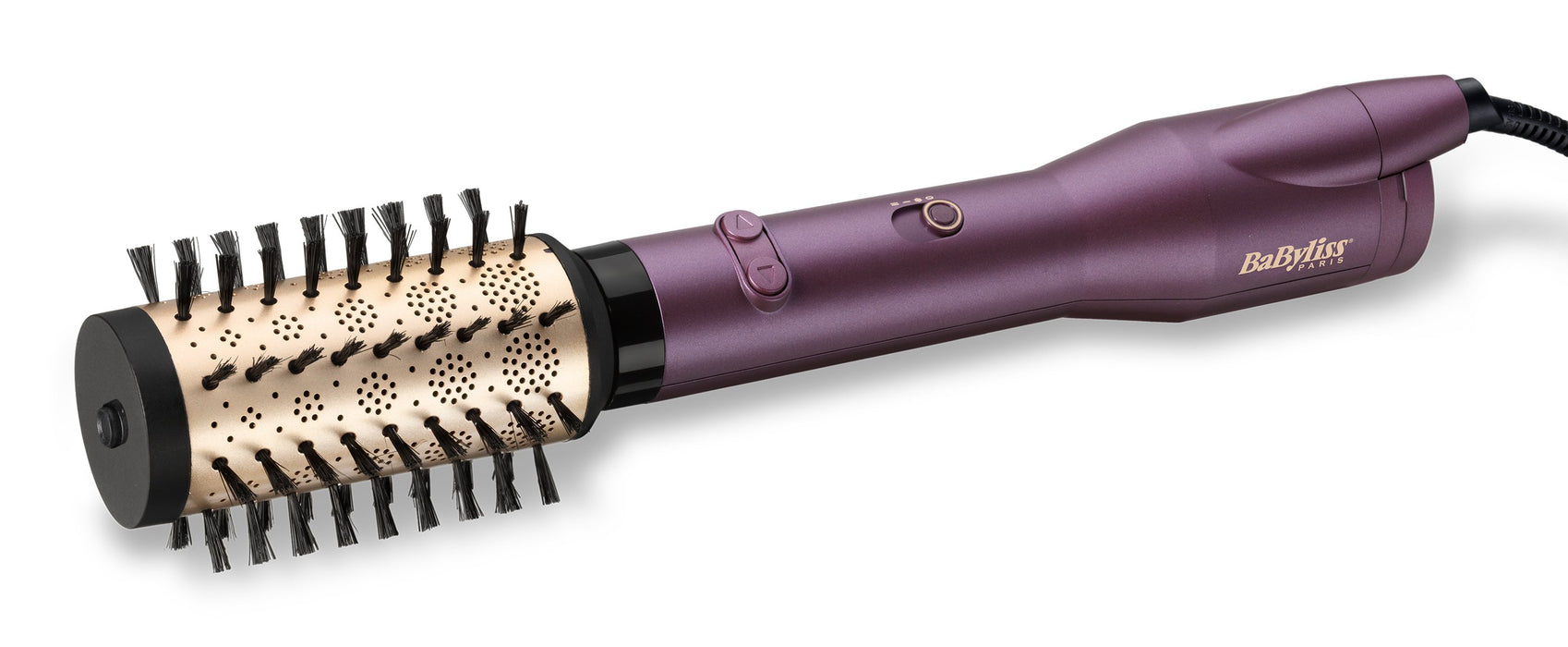 EAN 3030050153798 - BaByliss Big Hair Dual Cepillo de aire caliente Caliente Negro, Oro rosa, Violeta 650 W 2,5 m imagen 2