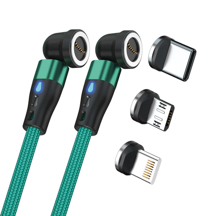 EAN 4040895011718 - RealPower MagneticCharge2 cable USB 1 m Verde imagen 1