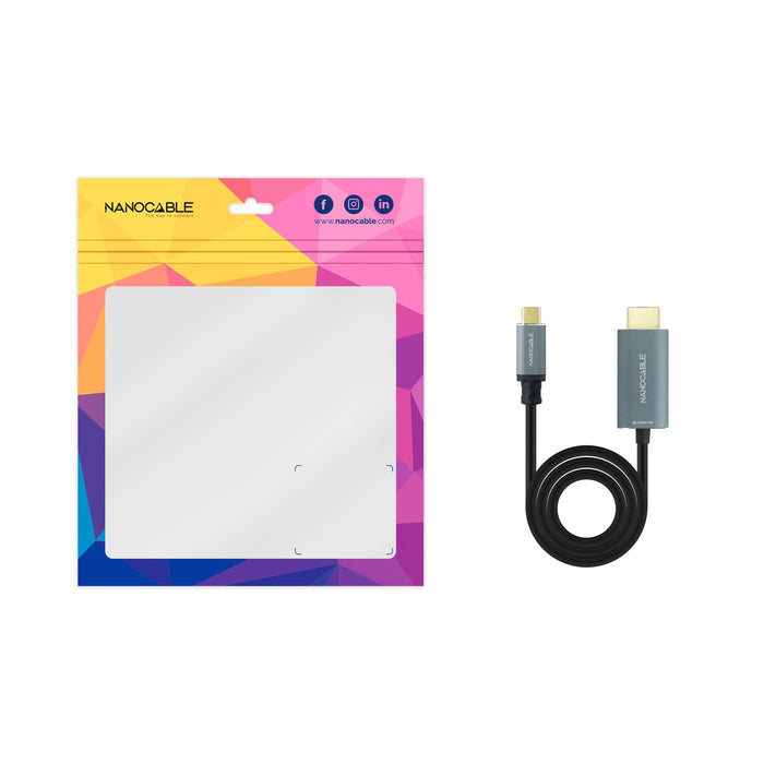 EAN 8433281012905 - Nanocable 10.15.5162 adaptador de cable de vídeo 1,8 m USB Tipo C HDMI tipo A (Estándar) imagen 5