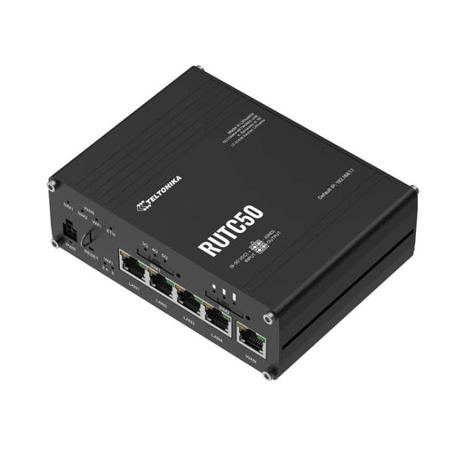 EAN 4779051841516 - Teltonika RUTC50 router inalámbrico Gigabit Ethernet Doble banda (2,4 GHz / 5 GHz) 5G Negro imagen 2