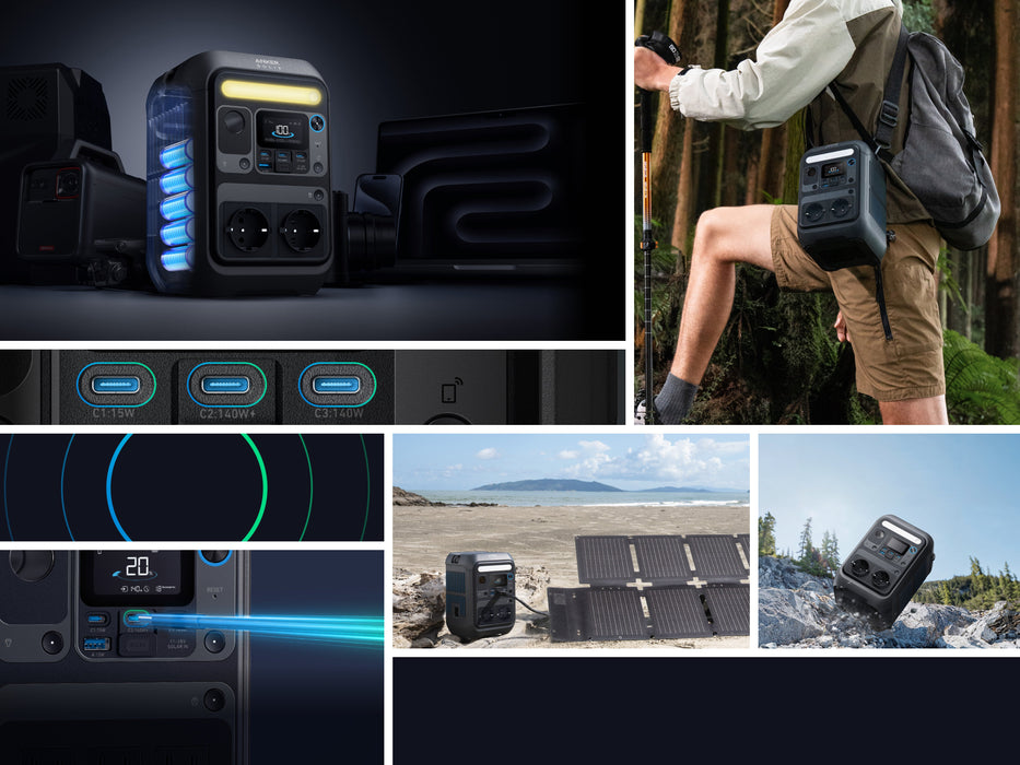 EAN 0194644298845 - Anker SOLIX C300X estación de energía portátil 7 Fosfato de hierro-litio (LiFePo4) 90000 mAh imagen 13