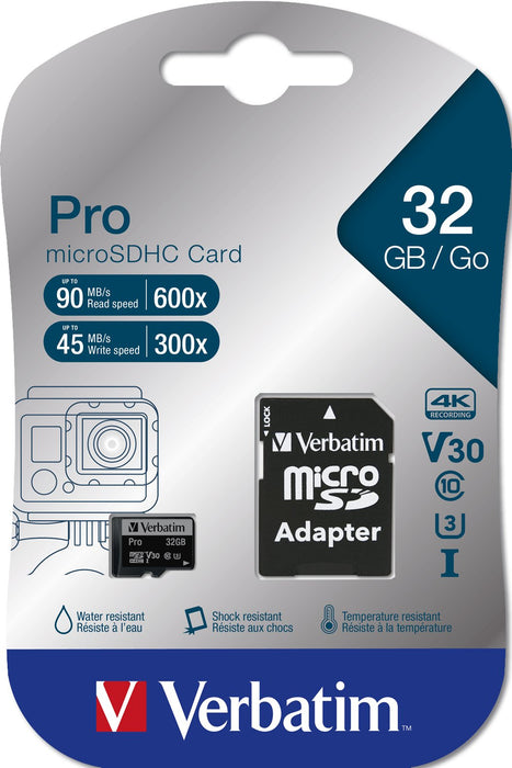 EAN 0023942470410 - Verbatim Pro 32 GB MicroSDHC UHS Clase 10 imagen 3