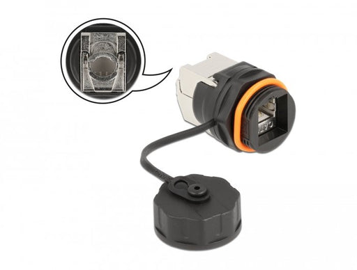 EAN 4043619866984 - DeLOCK 86698 conector RJ45/Cat.6A LSA Negro imagen 1