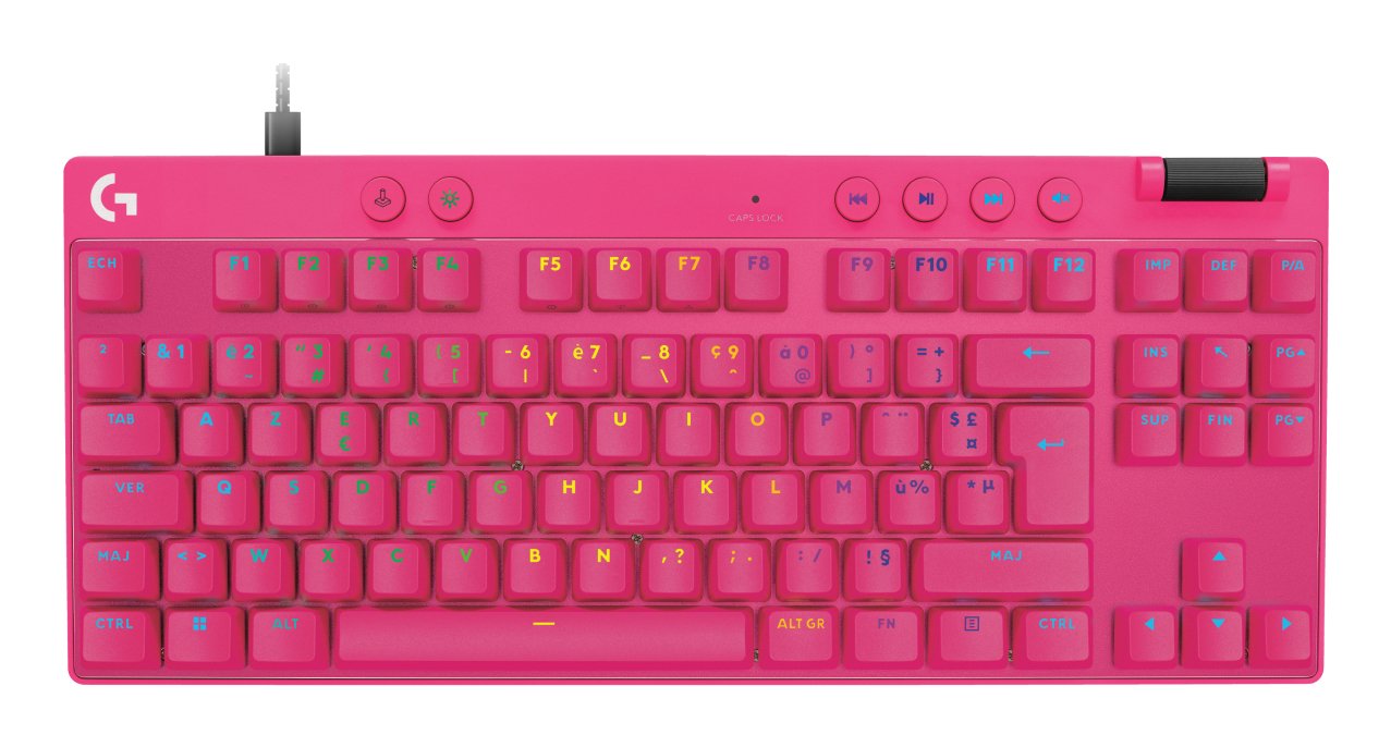 EAN 5099206126497 - Logitech G 920-013249 teclado Juego USB AZERTY Francés Rosa imagen 1