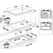EAN 8003437605116 - Whirlpool AKWL 728/NB Negro Integrado 75 cm Encimera de gas 5 zona(s) imagen 6