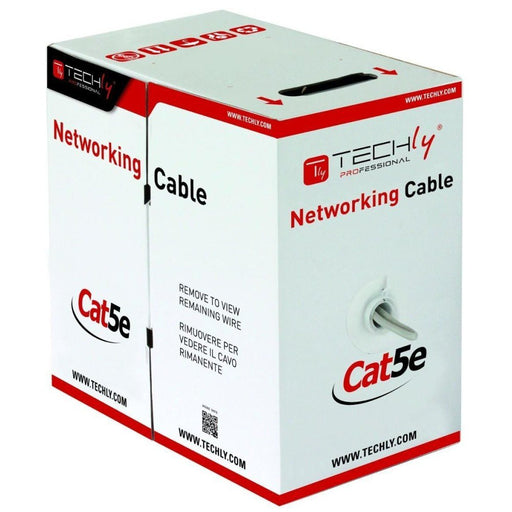EAN 8057685303591 - Techly ITP7-UTP-IC-CCA cable de red Gris 305 m Cat5e U/UTP (UTP) imagen 2