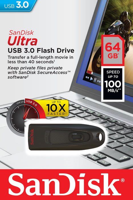 EAN 0619659102197 - SanDisk Ultra unidad flash USB 64 GB USB tipo A 3.2 Gen 1 (3.1 Gen 1) Negro imagen 9
