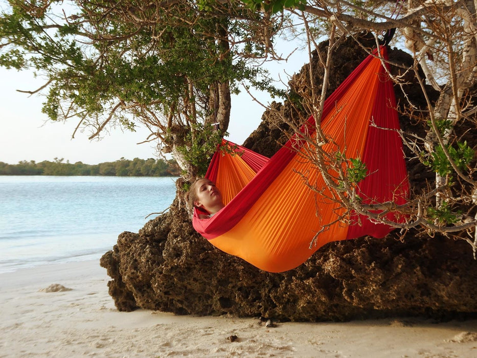 EAN 4030454006309 - AMAZONAS Adventure Hammock Hamaca colgante 1 personas(s) Nylon, Antidesgarros Naranja, Rojo imagen 15