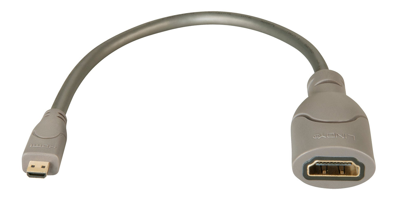 EAN 4002888412988 - Lindy 41298 cable HDMI 0,15 m HDMI tipo D (Micro) HDMI tipo A (Estándar) Gris imagen 1