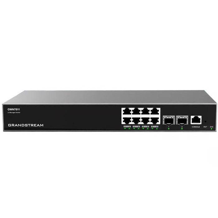 EAN 6947273704041 - Grandstream Networks GWN7811 switch Gestionado L3 Gigabit Ethernet (10/100/1000) Gris imagen 1