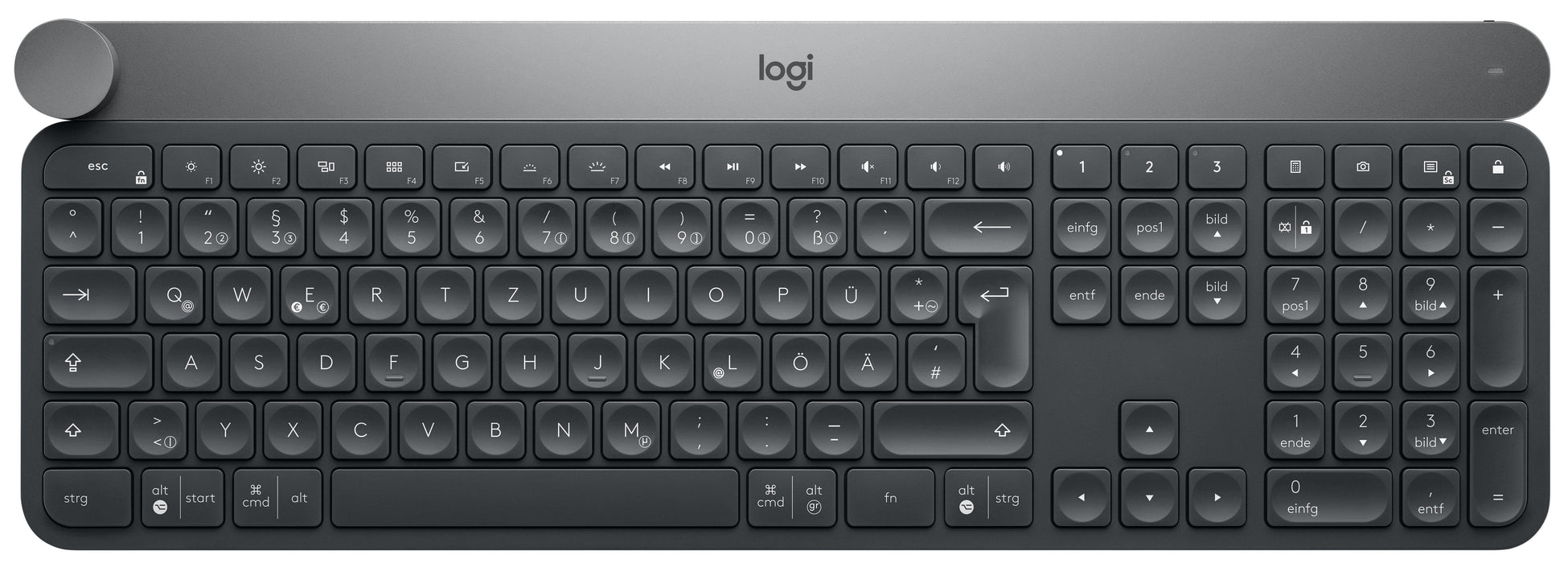 EAN 5099206072800 - Logitech 920-008496 teclado Universal RF Wireless + Bluetooth QWERTZ Alemán Negro, Gris imagen 1