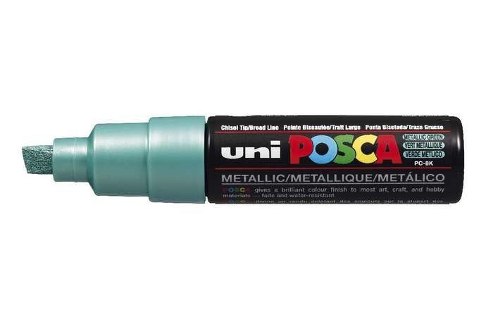 EAN 4902778113653 - POSCA uni PC-8K marcador 1 pieza(s) Punta de cincel Verde imagen 1