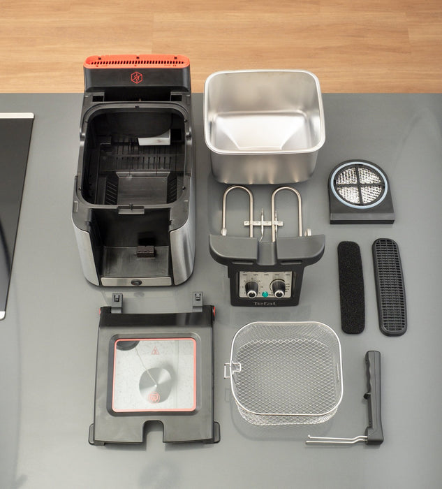 EAN 3016661173783 - Tefal Clear Duo FR600D Sencillo 0,65 L Independiente 2000 W Freidora Negro, Acero inoxidable imagen 9