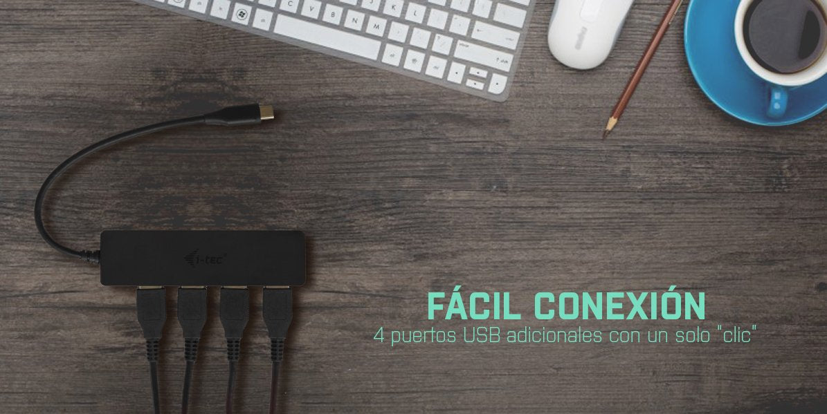 EAN 8595611701566 - i-tec Advance C31HUB404 hub de interfaz USB 3.2 Gen 2 (3.1 Gen 2) Type-C 5000 Mbit/s Negro imagen 8