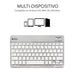 EAN 8436586740566 - SUBBLIM TECLADO SMART BLUETOOTH SILVER QWERTY Español Plata, Blanco imagen 2