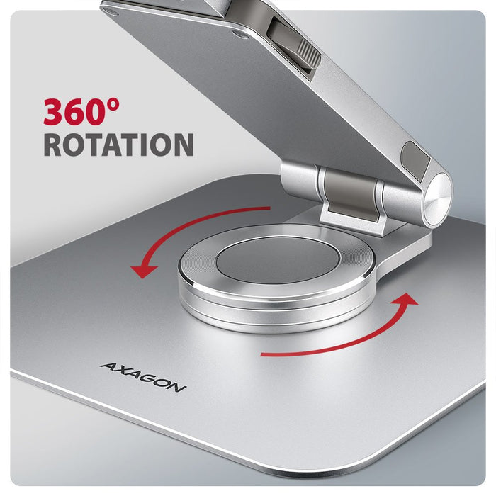 EAN 8595247908650 - Axagon STND-LR soporte para ordenador portátil Mesita plegable para ordenador portátil Plata 43,9 cm (17. imagen 6