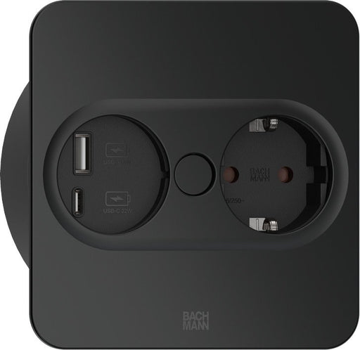 EAN 4057298129223 - Bachmann 946.105 toma de corriente Type F + USB A + USB C Acero inoxidable imagen 1