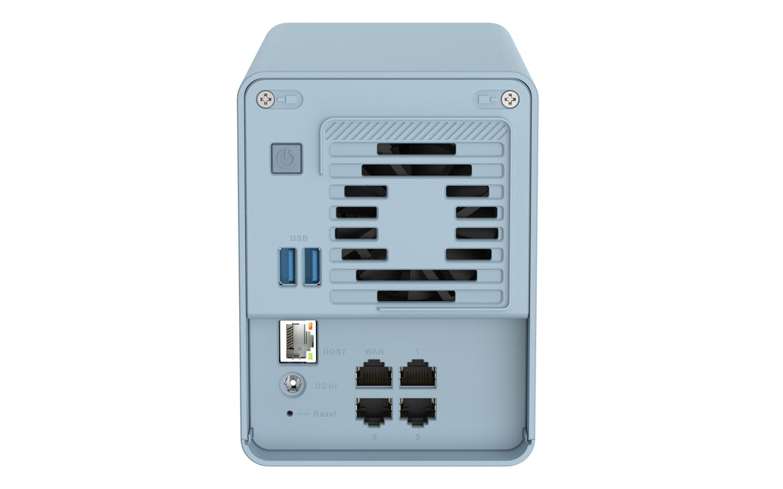 EAN 4713213518243 - QNAP QMiroPlus-201W NAS Escritorio Intel® Celeron® J4125 4 GB DDR4 0 TB QNAP Turbo System Azul imagen 5