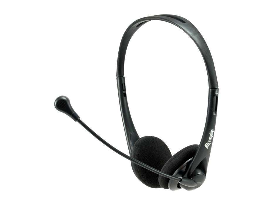 EAN 4015867225080 - Equip 245304 auricular y casco Auriculares Alámbrico Diadema Oficina/Centro de llamadas Negro imagen 1