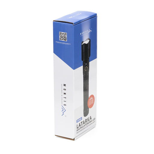 EAN 5901811410000 - Montis Taktyczna ręczna latarka akumulatorowa LED MT160 Negro Linterna de mano imagen 2