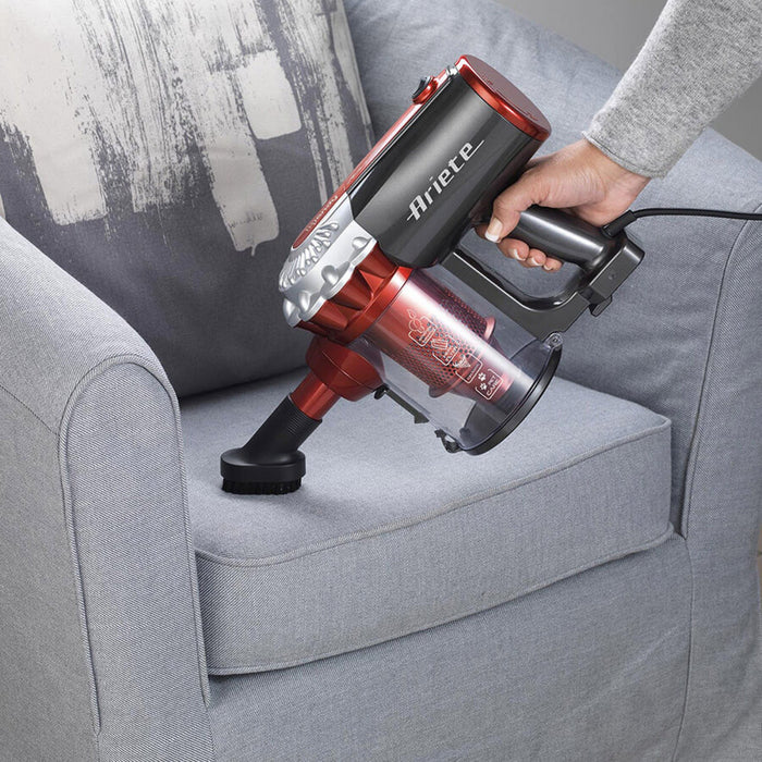 EAN 8003705116948 - Ariete 2761/10 Aspiradora escoba Corriente alterna Secar HEPA Sin bolsa 1 L 600 W Negro, Rojo imagen 5