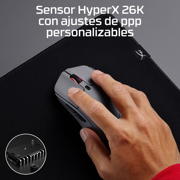 EAN 198122802432 - HyperX Pulsefire Haste 2 Pro 4k Wireless Gaming Mouse ratón Juego Ambidextro Bluetooth + USB Type-C Óptico imagen 2