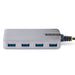 EAN 0065030893220 - StarTech.com 5G4AB-USB-A-HUB hub de interfaz USB 3.2 Gen 1 (3.1 Gen 1) Type-A 5000 Mbit/s Gris imagen 3