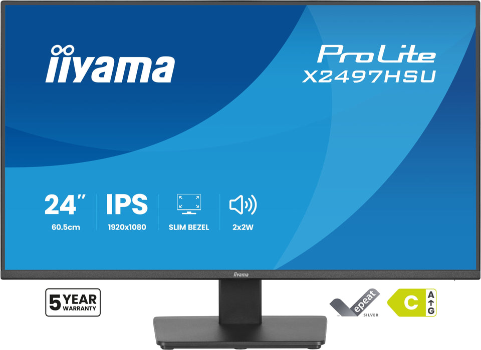 EAN 4948570125814 - iiyama ProLite X2497HSU-B1 pantalla para PC 60,5 cm (23.8") 1920 x 1080 Pixeles Full HD LED Negro imagen 3