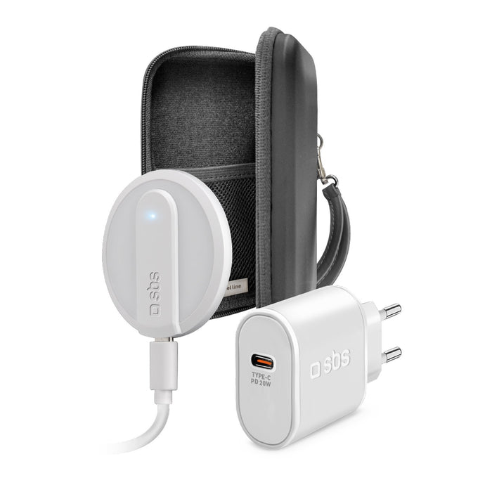 EAN 8018417402968 - SBS Always on Charge KIT Auriculares, Smartphone, Reloj inteligente Blanco USB Cargador inalámbrico Carga imagen 1