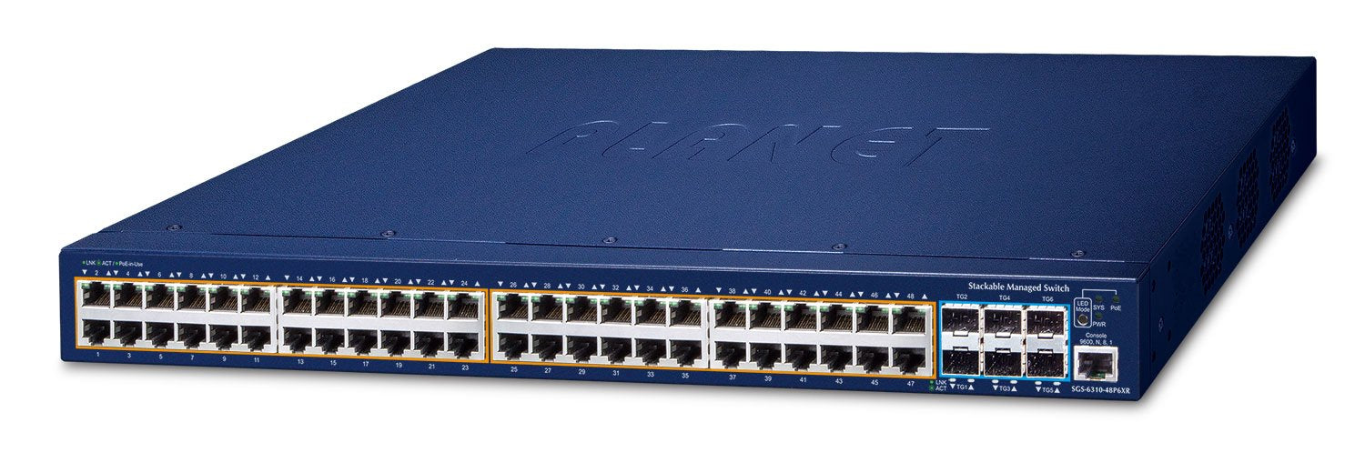 EAN 4711605286688 - PLANET SGS-6310-48P6XR switch Gestionado L3 Gigabit Ethernet (10/100/1000) Energía sobre Ethernet (PoE) 1 imagen 1