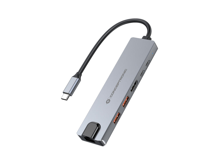 EAN 4015867239629 - Conceptronic DONN29G base para portátil y replicador de puertos Alámbrico USB 3.2 Gen 2 (3.1 Gen 2) Type- imagen 1