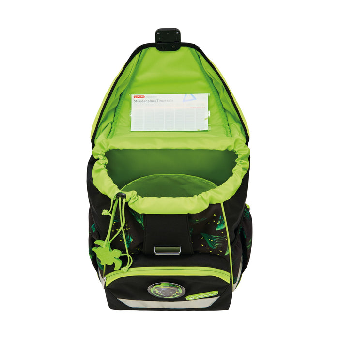 EAN 4008110396477 - Herlitz UltraLight XL Plus Explorer juego de mochila escolar Niño Poliéster Negro, Verde imagen 7