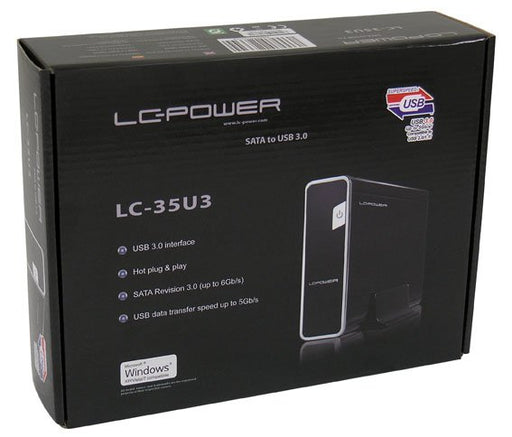 EAN 4260070123344 - LC-Power LC-35U3 caja para disco duro externo Negro 3.5" imagen 3
