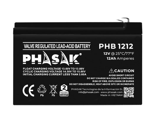 EAN 5605922050949 - Phasak PHB 1212 batería para sistema ups Sealed Lead Acid (VRLA) imagen 2