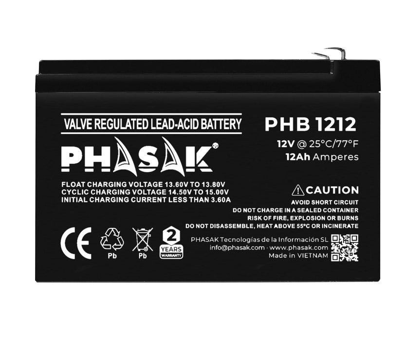 EAN 5605922050949 - Phasak PHB 1212 batería para sistema ups Sealed Lead Acid (VRLA) imagen 2