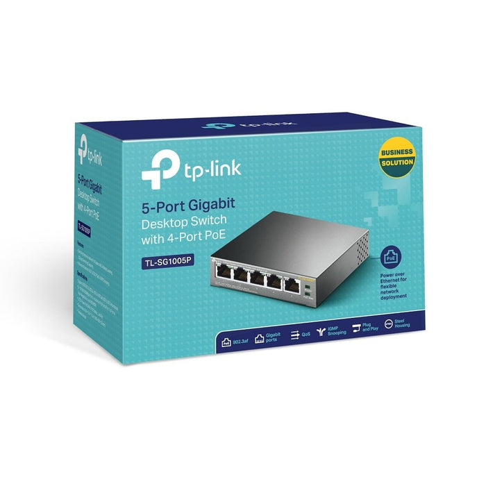 EAN 6935364083212 - TP-Link TL-SG1005P No administrado Gigabit Ethernet (10/100/1000) Energía sobre Ethernet (PoE) Negro imagen 5