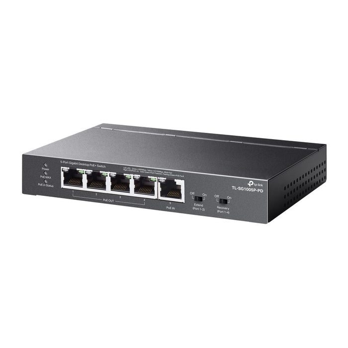 EAN 4895252501117 - TP-Link TL-SG1005P-PD switch Gigabit Ethernet (10/100/1000) Energía sobre Ethernet (PoE) Negro imagen 3