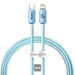 EAN 6932172614461 - Baseus Crystal Shine cable de teléfono móvil Púrpura 1,2 m USB C Lightning imagen 1