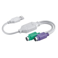 EAN 4260113560549 - M-Cab USB A - 2 x PS/2 cable ps/2 0,15 m 2x 6-p Mini-DIN Blanco imagen 2