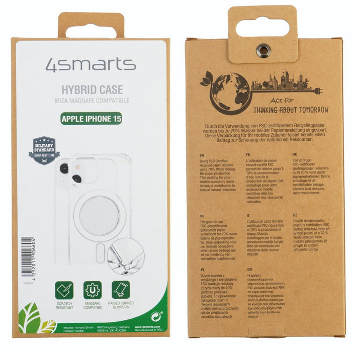 EAN 4252011906604 - 4smarts Ibiza funda para teléfono móvil 15,5 cm (6.1") Carcasa rígida Transparente imagen 8