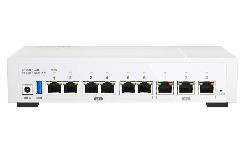 EAN 4713213519950 - QNAP QHora-322 router 2.5 Gigabit Ethernet, 10 Gigabit Ethernet Blanco imagen 6