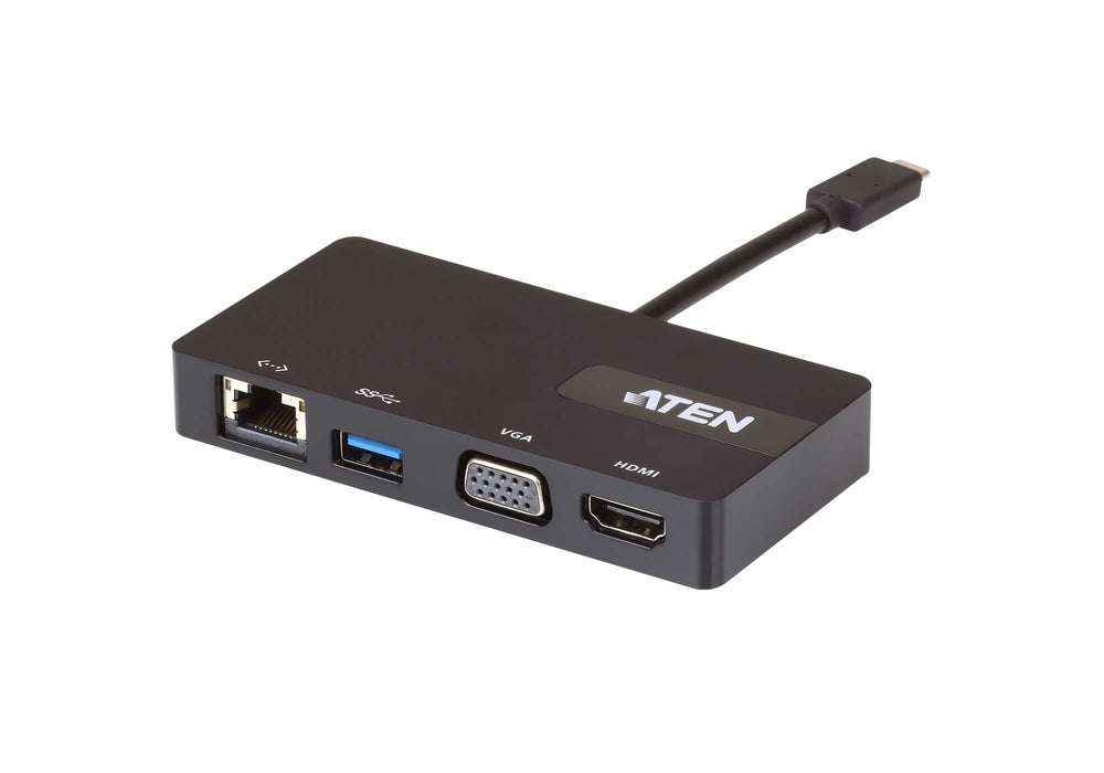 EAN 4719264645730 - ATEN UH3232 Alámbrico USB 3.2 Gen 1 (3.1 Gen 1) Type-C Negro imagen 1