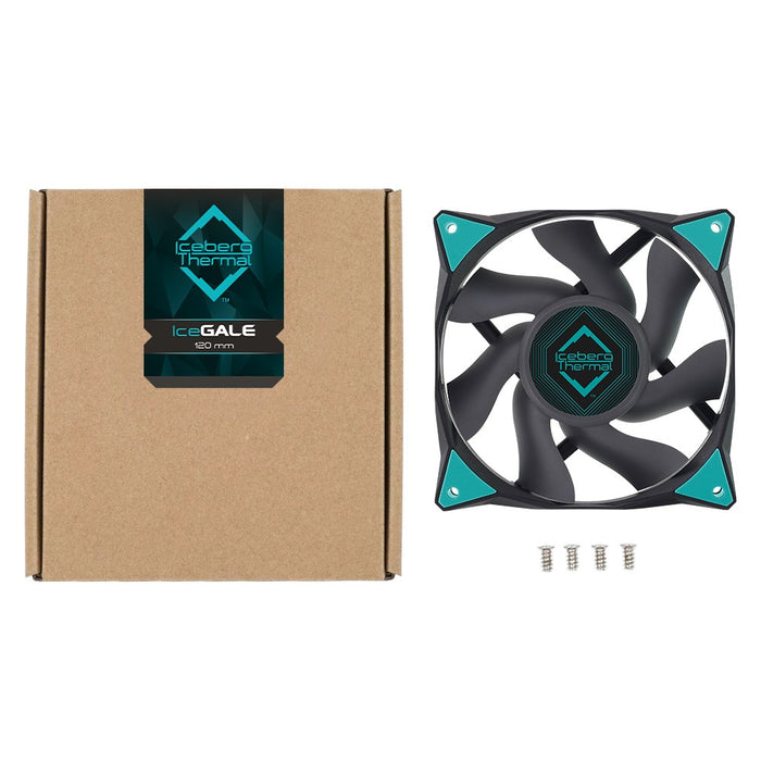 EAN 1230000071055 - Iceberg Thermal IceGALE Carcasa del ordenador Ventilador 12 cm Negro 1 pieza(s) imagen 4