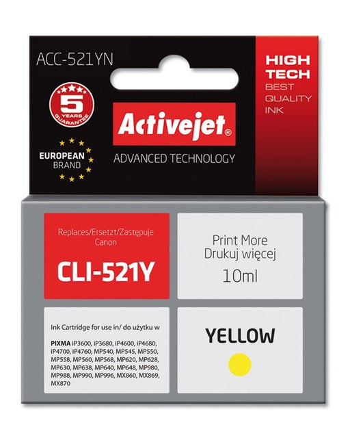 EAN 5901452126070 - Activejet ACC-521YN cartucho de tinta 1 pieza(s) Compatible Alto rendimiento (XL) imagen 2