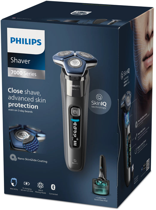 EAN 8720689008204 - Philips SHAVER Series 7000 S7887/55 afeitadora Máquina de afeitar de rotación Recortadora Cromo imagen 2
