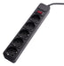 EAN 5901720130181 - Akyga AK-SP-06A limitador de tensión Negro 5 salidas AC 1,8 m imagen 4